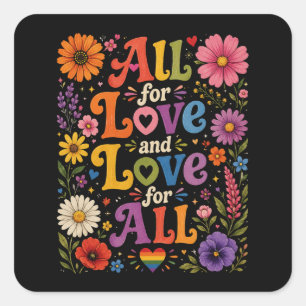 Lgbtq Gay Pride Square Sticker