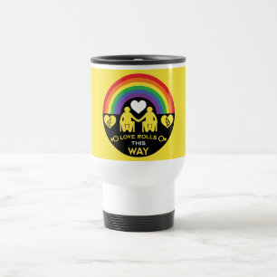 LGBTQ Gay Wheelchair Disability Pride Travel Mug