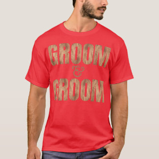 LGBTQ Groom and Groom WeddingMarriage Apparel for  T-Shirt