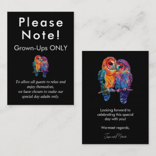 LGBTQ+ Grown-ups only Budget Eternal Unity Enclosure Card