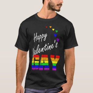 LGBTQ Happy Valentine's Gay Lesbian Pride Equality T-Shirt