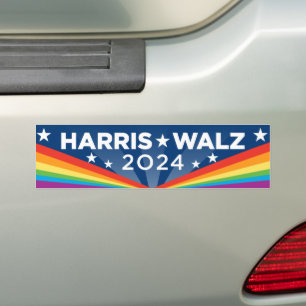 LGBTQ Harris Walz 2024 Bumper Sticker
