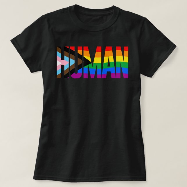 LGBTQ HUMAN T-Shirt (Design Front)