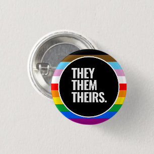 LGBTQ+ Inclusive Pride Flag 3 Cm Round Badge