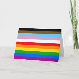 LGBTQ+ INCLUSIVE PRIDE FLAG CARD