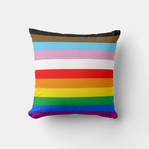 LGBTQ+ INCLUSIVE PRIDE FLAG CUSHION