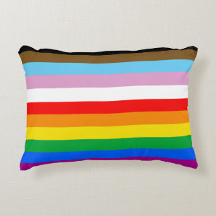 LGBTQ+ INCLUSIVE PRIDE FLAG DECORATIVE CUSHION