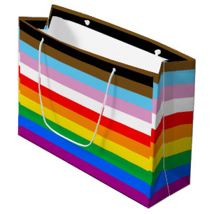 LGBTQ+ INCLUSIVE PRIDE FLAG LARGE GIFT BAG