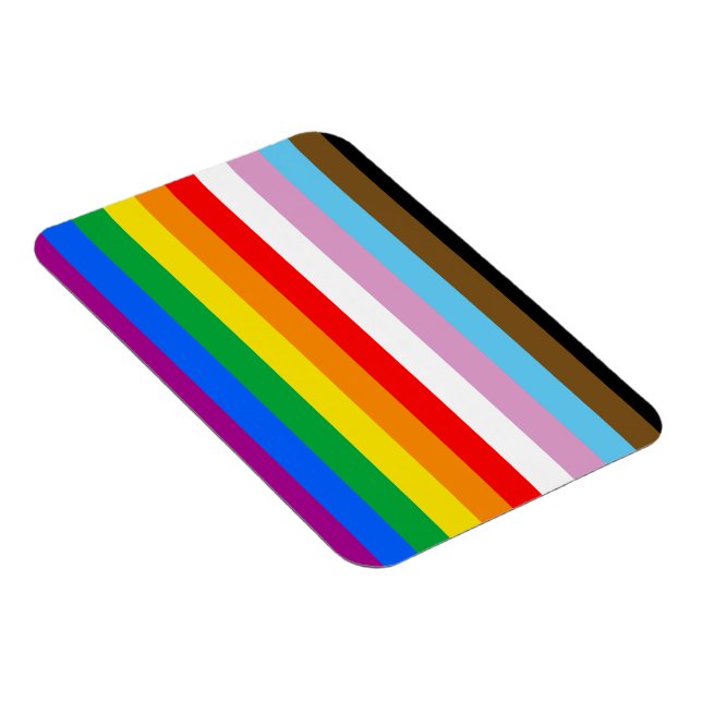 LGBTQ+ INCLUSIVE PRIDE FLAG MAGNET (Right Side)