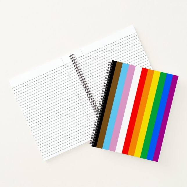 LGBTQ+ INCLUSIVE PRIDE FLAG NOTEBOOK (Inside)