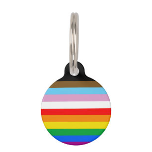 LGBTQ+ INCLUSIVE PRIDE FLAG PET TAG