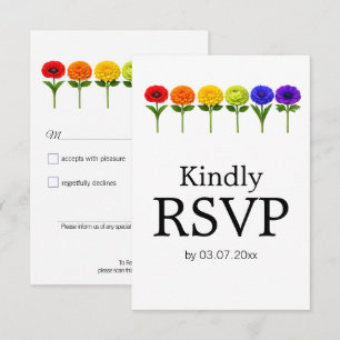 🌈 🐦 LGBTQ Intertwined in Pride – Classic RSVP Card