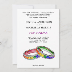 🌈 🐦 LGBTQ Intertwined in Pride Invitation