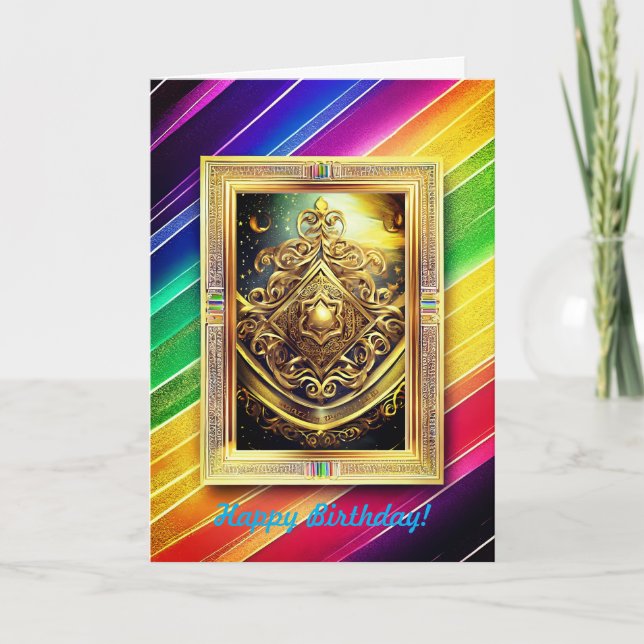 LGBTQ+ Jewish Birthday Card (Front)