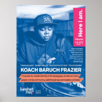 LGBTQ Jewish Heroes Poster - Koach Baruch Frazier