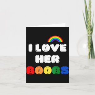 Lgbtq+ Lesbian Matching Couples Compliment I Love  Card