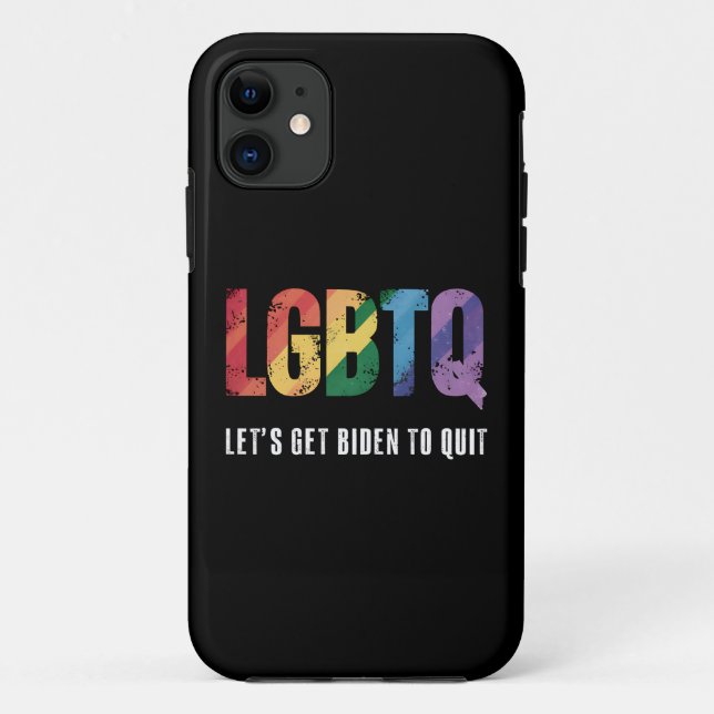 LGBTQ Lets Get Biden To Quite Gay Pride  Case-Mate iPhone Case (Back)