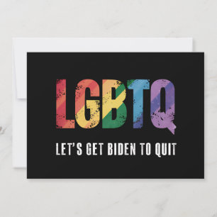 LGBTQ Lets Get Biden To Quite Gay Pride  Invitation