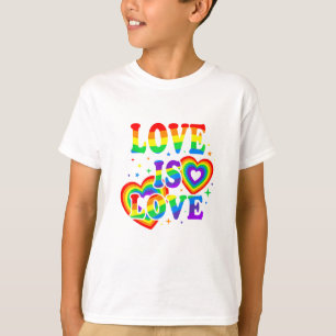 LGBTQ Love is Love Gay Pride LGBT Rainbow Flag T-Shirt