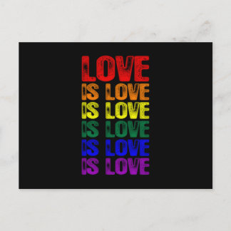 LGBTQ Love is Love is Love Postcard