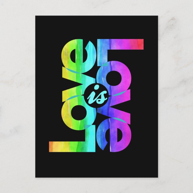 LGBTQ Love is Love Postcard (Front)