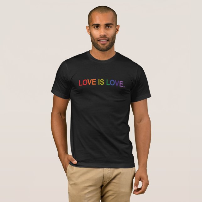 #LGBTQ Love Is Love T-Shirt (Front Full)