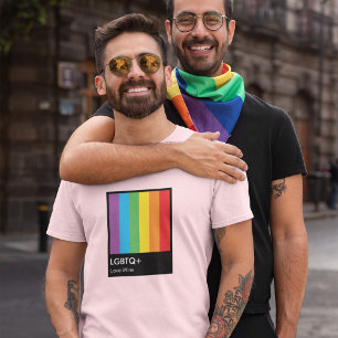 LGBTQ+ Love Wins Rainbow Colours Pride Month T-Shirt