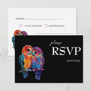 LGBTQ+ Lovely simple Budget Eternal Unity RSVP Card