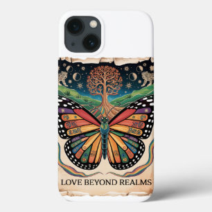LGBTQ Mayan Butterfly Art   Rainbow Pride iPhone 13 Case