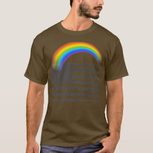 LGBTQ Memorial Day American Flag Rainbow Premium T T-Shirt