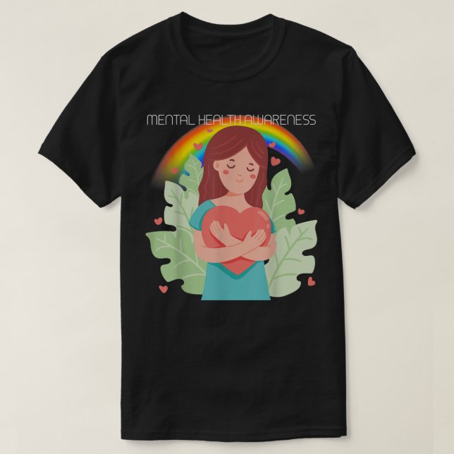 Lgbtq Mental Health Awareness3005 1340  T-Shirt (Design Front)