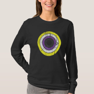 Lgbtq Non Binary Pride Flag Circle  Lgbtqia+ Non B T-Shirt