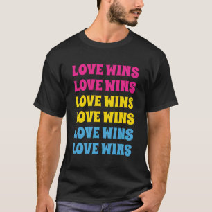 LGBTQ Pansexual Pride Customisable Repeating Text T-Shirt