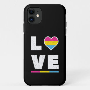 LGBTQ Pansexual Pride Flag Distressed Grunge Love Case-Mate iPhone Case
