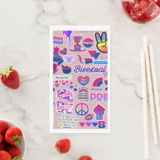 LGBTQ paper napkin