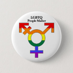LGBTQ People Matter 6 Cm Round Badge