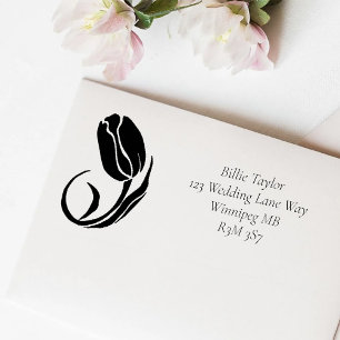LGBTQ plus Tulips Flowers Self-inking Stamp