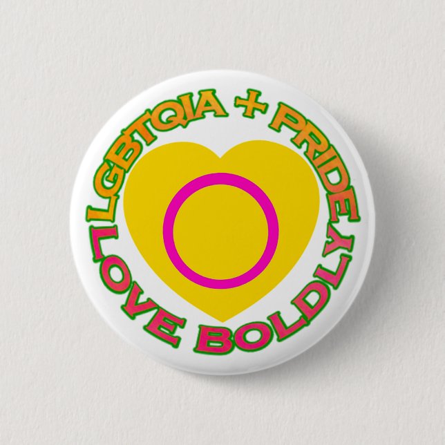 lgbtq pride 6 cm round badge (Front)