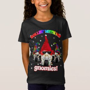LGBTQ Pride Biker Christmas Garden Gnome Rainbow P T-Shirt