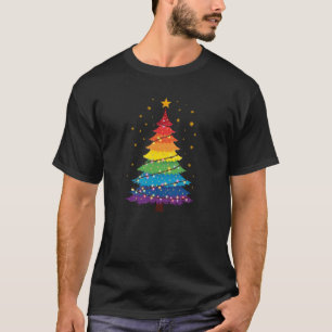 LGBTQ Pride Christmas Tree Tshirt