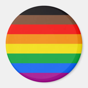 LGBTQ Pride Flag (8 Stripes) Magnet