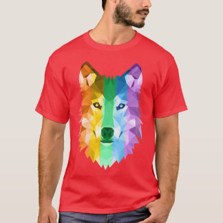 LGBTQ Pride Flag Wolf Tee 