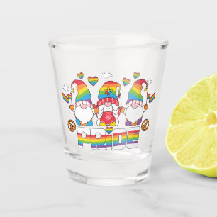 LGBTQ - Pride - Garden Gnome - Rainbow Colour Shot Glass