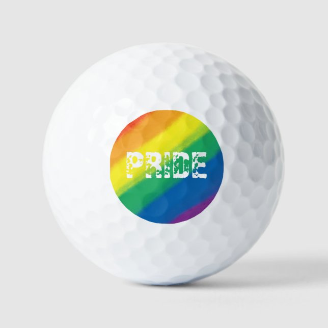 LGBTQ+ Pride Golf Ball (Front)