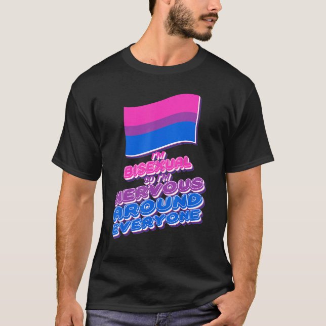 LGBTQ Pride Lesbian Gay Man  Bisexual Flag T-Shirt (Front)