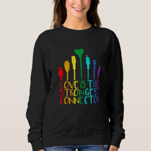 Lgbtq Pride Month Cable Connector 1 Sweatshirt