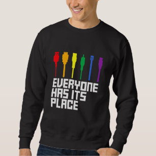 Lgbtq Pride Month Cable Connector Sweatshirt