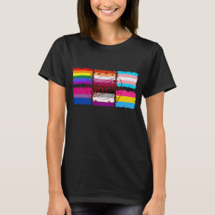 LGBTQ Pride Month Stripes Flags T-Shirt