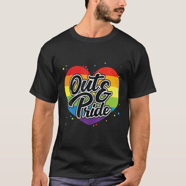 LGBTQ Pride Non Binary Proud Ally Trans    T-Shirt (Front)