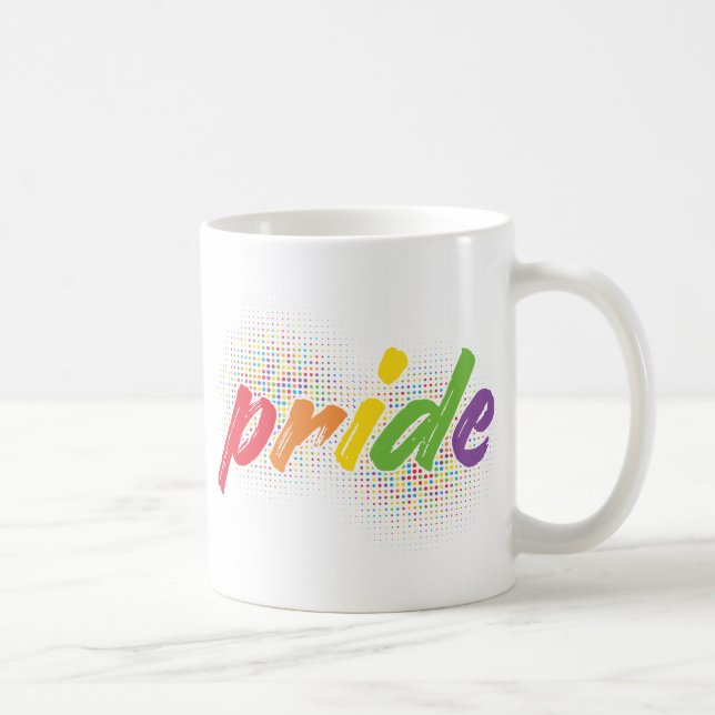 LGBTQ - Pride - Rainbow Colours Coffee Mug (Right)
